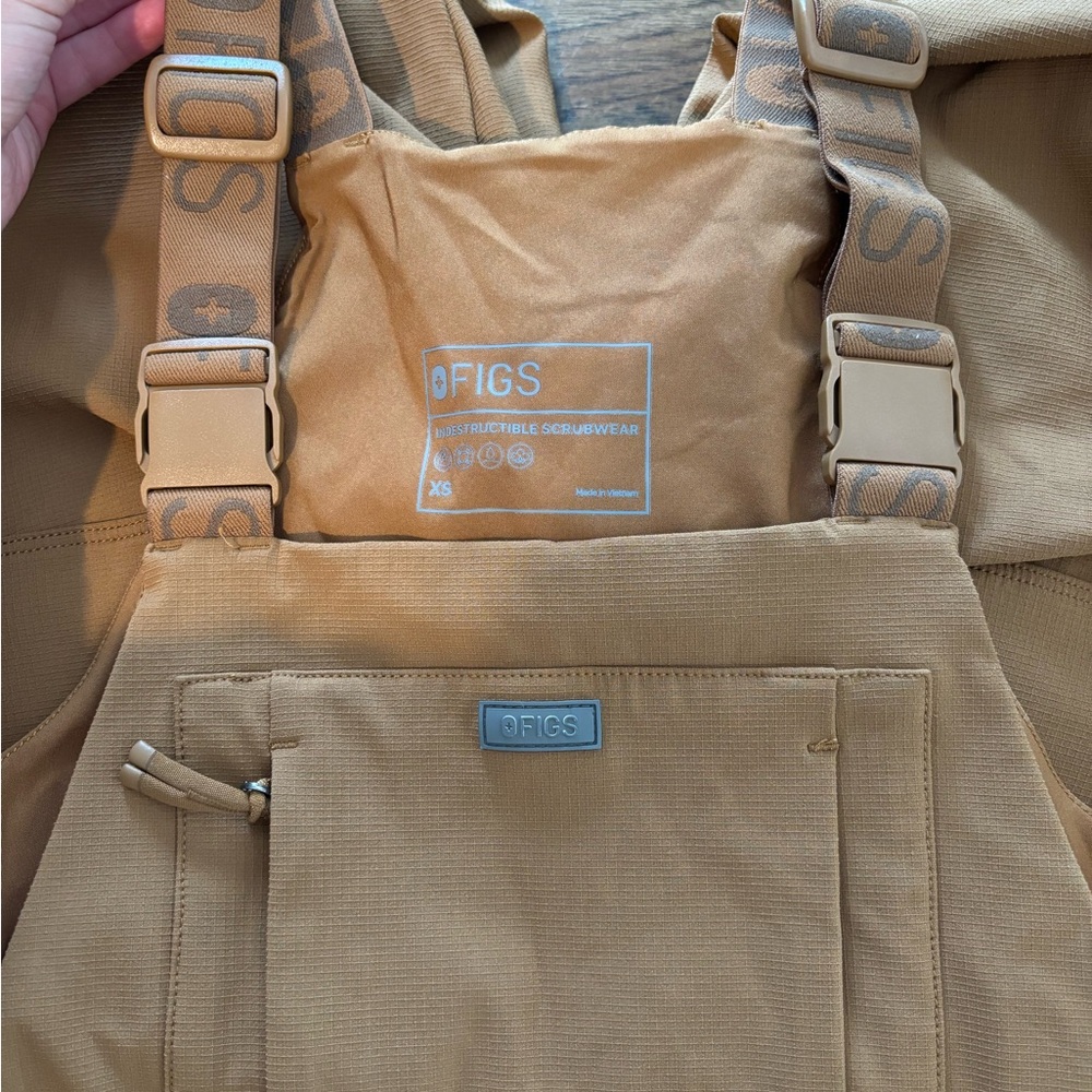 Figs Tan Utility Overalls